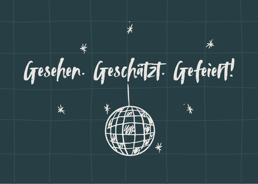 Postkarte „Feiern"