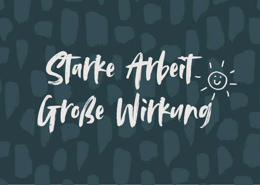 Postkarte „Starke Arbeit"