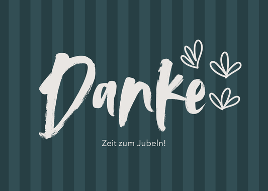 Postkarte „Danke"