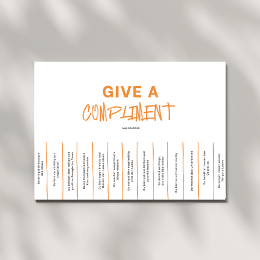 Aushang - Give a Compliment